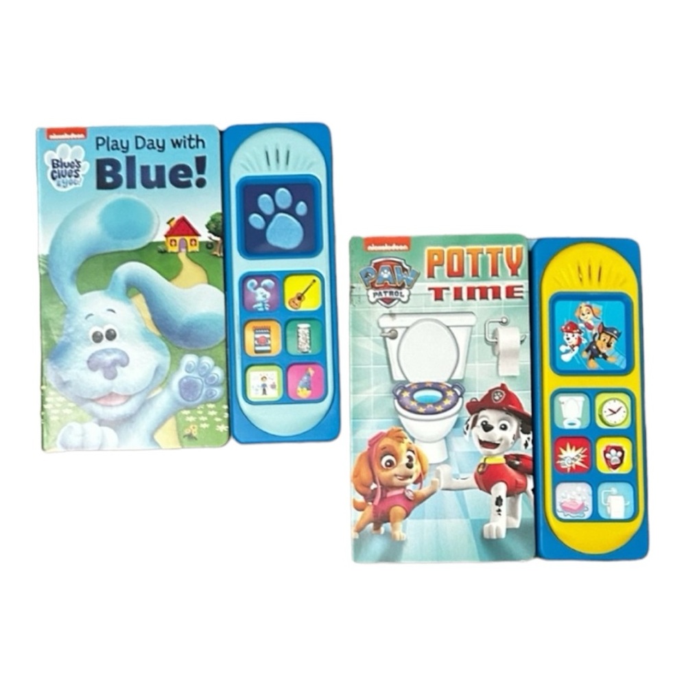 Nikckelodeon Blues Clues, Play with Blue & Paw Patrol Potty Time Books.